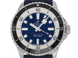 Breitling Superocean Automatic 44 Blue Dial Blue Rubber Strap Watch for Men - A17376211C1S1 Authentic Buy Shop Now