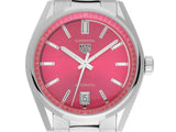 Tag Heuer Carrera Date Automatic 18K Pink Dial Silver Steel Strap Watch for Women - WBN2313.BA0001 Authentic Buy Shop Now