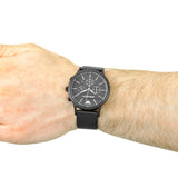 Emporio Armani Renato Chronograph Black Dial Black Mesh Bracelet Watch For Men - AR2498 Authentic Buy Shop Now