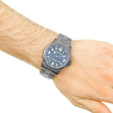 Michael Kors Paxton Analog Blue Dial Grey Steel Strap Watch For Men - MK8499 Authentic Buy Shop Now