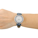 Versace Olympo Gleam White Dial Green Leather Strap Watch for Women - VAN020016 Authentic Buy Shop Now