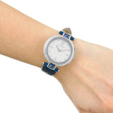 Versace Olympo Gleam White Dial Green Leather Strap Watch for Women - VAN020016 Authentic Buy Shop Now