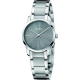 Calvin Klein City Grey Dial Silver Steel Strap Watch for Women - K2G23144 Authentic Buy Shop Now