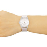Calvin Klein City White Dial White Leather Strap Watch for Women - K2G231XH Authentic Buy Shop Now