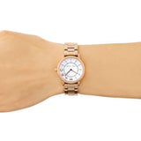 Marc Jacobs Roxy White Dial Rose Gold Steel Strap Watch for Women - MJ3527 Authentic Buy Shop Now