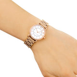 Marc Jacobs Roxy White Dial Rose Gold Steel Strap Watch for Women - MJ3523 Authentic Buy Shop Now