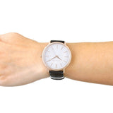 Michael Kors Jaryn Quartz White Dial Black Leather Strap Watch For Women - MK2472 Authentic Buy Shop Now