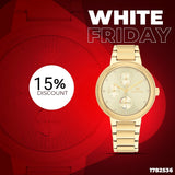 Tommy Hilfiger Joy Analog Gold Dial Gold Steel Strap Watch For Women - 1782536 Authentic Buy Shop Now