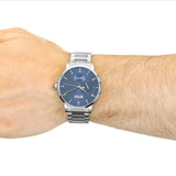 Hugo Boss Oxygen Chronograph Blue Dial Silver Steel Strap Watch for Men - 1513597 Authentic Buy Shop Now