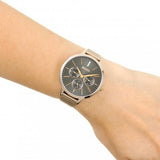 Hugo Boss Symphony Grey Dial Gold Mesh Bracelet Watch for Women - 1502424 Authentic Buy Shop Now
