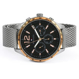 Tommy Hilfiger Gavin Chronograph Quartz Grey Dial Silver Mesh Bracelet Watch for Men - 1791466 Authentic Buy Shop Now