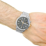 Fossil Townsman Chronograph Grey Dial Silver Steel Strap Watch for Men - FS5407 Authentic Buy Shop Now
