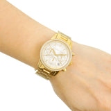 Michael Kors Ritz Gold Dial Gold Steel Strap Watch for Women - MK6356 Authentic Buy Shop Now