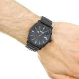 Fossil Machine Black Dial Black Steel Strap Watch for Men - FS4775 Authentic Buy Shop Now