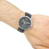 Calvin Klein High Noon Chronograph Black Dial Black Leather Strap Watch for Men - K8M271C1 Authentic Buy Shop Now