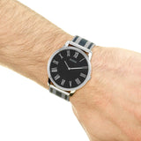 Guess Richmond Blue Dial Two Tone Mesh Bracelet Watch for Men - W1179G1 Authentic Buy Shop Now