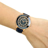 Swarovski Octea Lux Blue Dial Blue Leather Strap Watch for Women - 5414413 Authentic Buy Shop Now