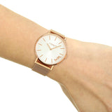 Coach Perry White Rose Gold Mesh Bracelet Watch for Women - 14503126 Authentic Buy Shop Now