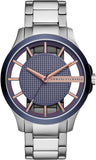 Armani Exchange Hampton Chronograph Grey Dial Silver Steel Strap Watch For Men - AX2405 Authentic Buy Shop Now