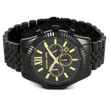 Michael Kors Lexington Chronograph Black Dial Black Steel Strap Watch for Men - MK8603 Authentic Buy Shop Now
