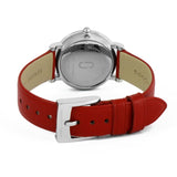 Marc Jacobs Roxy Silver Dial Red Leather Strap Watch for Women - MJ1632 Authentic Buy Shop Now