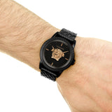Versace Palazzo Empire Black Dial Black Steel Strap Watch for Men - VERD00518 Authentic Buy Shop Now