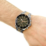 Hugo Boss Ocean Edition Black Dial Two Tone Steel Strap Watch for Men - 1513705 Authentic Buy Shop Now