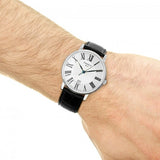 Tissot Carson Premium Silver Dial Black Leather Strap Watch For Men - T122.410.16.033.00 Authentic Buy Shop Now