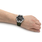Maurice Lacroix Aikon Quartz Black Dial Green Crocodile Leather Strap Watch for Men - AI1008-PVB21-330-1 Authentic Buy Shop Now
