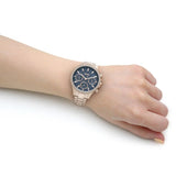 Hugo Boss Hera Blue Dial Gold Steel Strap Watch for Women - 1502566 Authentic Buy Shop Now