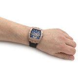 Guess Phoenix Multifunction Blue Dial Brown Leather Strap Watch for Men - GW0202G2 Authentic Buy Shop Now