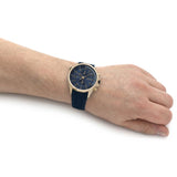 Hugo Boss Globetrotter Blue Dial Blue Silicone Strap Watch for Men - 1513822 Authentic Buy Shop Now