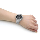 Hugo Boss Novia Black Dial Silver Steel Strap Watch for Women - 1502614 Authentic Buy Shop Now