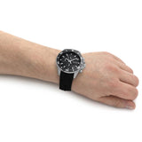 Hugo Boss Admiral Black Dial Black Silicone Strap Watch for Men - 1513912 Authentic Buy Shop Now