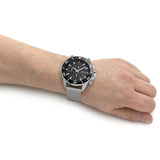 Hugo Boss Admiral Black Dial Silver Mesh Bracelet Watch for Men - 1513904 Authentic Buy Shop Now