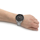 Hugo Boss Allure Chronograph Black Dial Silver Steel Strap Watch for Men - 1513922 Authentic Buy Shop Now