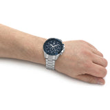 Maserati Traguardo Chronograph Blue Dial 45mm Stainless Steel Watch For Men - R8873612043 Authentic Buy Shop Now