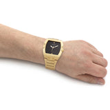 Guess Phoenix Black Dial Gold Steel Strap Watch for Men - GW0387G2 Authentic Buy Shop Now