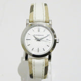 Burberry Heritage Nova Heritage White Dial Leather Strap Watch for Women - BU1395 Authentic Buy Shop Now