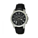 Fossil Grant Chronograph Black Dial Black Leather Strap Watch for Men - FS4812 Authentic Buy Shop Now