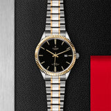 Tudor Style Automatic Black Dial Two Tone Steel Strap Watch for Men - M12713-0005 Authentic Buy Shop Now
