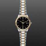 Tudor Style Automatic Black Dial Two Tone Steel Strap Watch for Men - M12713-0005 Authentic Buy Shop Now