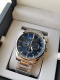 Hugo Boss Pioneer Blue Dial Silver Steel Strap Watch for Men - 1513867 Authentic Buy Shop Now