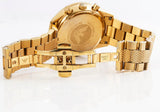 Emporio Armani Chronograph Black Dial Gold Steel Strap Watch For Men - AR5857 Authentic Buy Shop Now