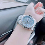 Guess Commander Chronograph Blue Dial Silver Steel Strap Watch for Men - GW0056G2 Authentic Buy Shop Now