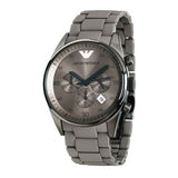 Emporio Armani Sportivo Chronograph Brown Dial Brown Steel Strap Watch For Men - AR5950 Authentic Buy Shop Now