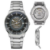 Mido Commander Automatic Gradient Blue Dial Silver Steel Strap Watch For Men - M021.407.11.411.01 Authentic Buy Shop Now