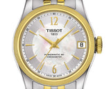 Tissot Ballade Powermatic 80 Mother of Pearl Silver Dial Two Tone Steel Strap Watch For Women - T108.208.22.117.00 Authentic Buy Shop Now