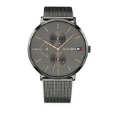 Tommy Hilfiger Jenna Multifunction Grey Dial Grey Mesh Bracelet Watch For Women - 1781945 Authentic Buy Shop Now
