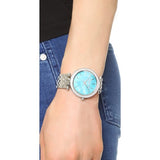Michael Kors Darci Mother of Pearl Blue Dial Silver Steel Strap Watch for Women - MK3515 Authentic Buy Shop Now